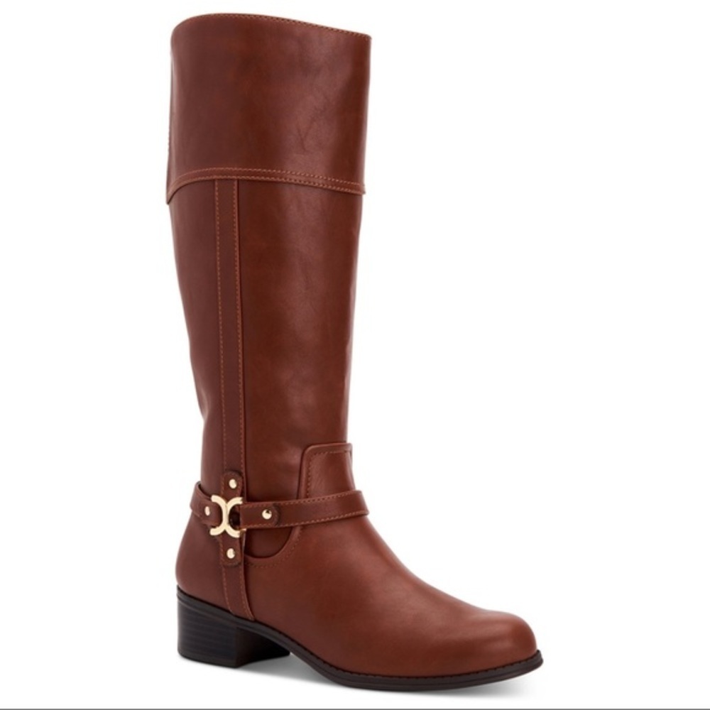 New Charter Club Faux Leather Tall Riding Boots​